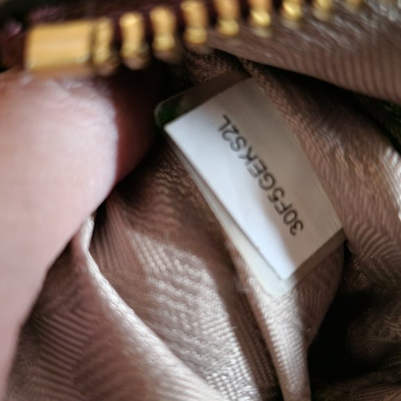 Michael Kors Mckenna Leather Shoulder Bag Purse - Picture 14 of 15